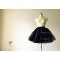 Black Tulle Skirt/Super Puffy Skirt/Women Skirt/Short Tutu Skirt/Wedding Dress Underskirt/Bridesmaid | Etsy (US)