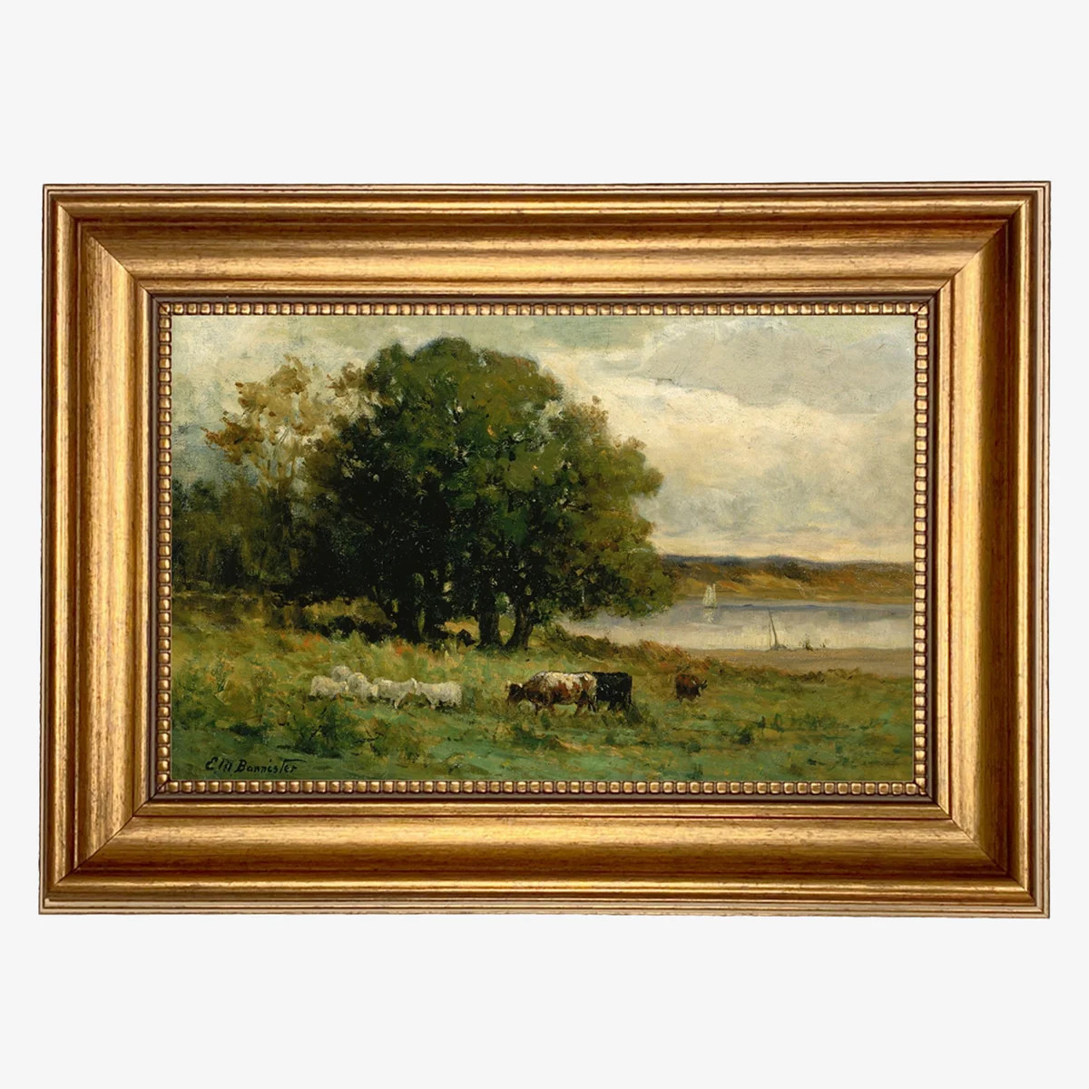 Field and Cows Vintage Artwork | The Addison West