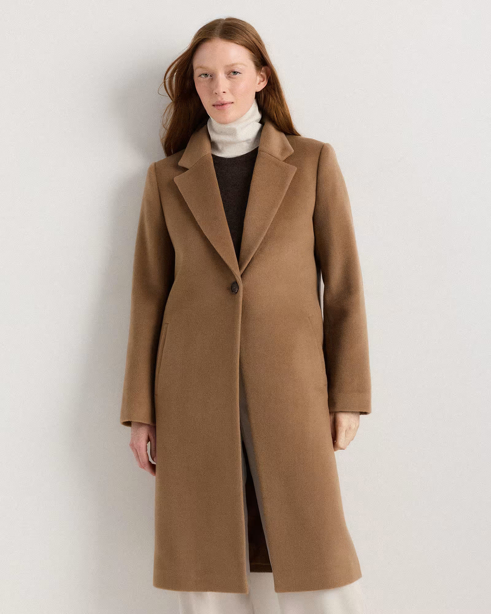 Wool Cashmere Classic Single-Breasted Coat | Quince