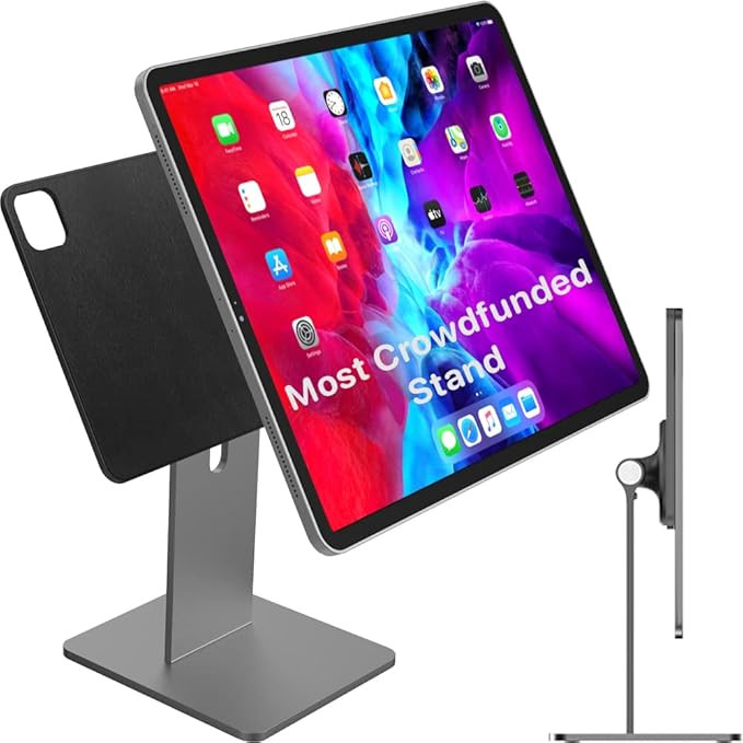 Patented MagFlott V1.0 Premium Magnetic Stand for iPad Pro 12.9” Gray. Succesful Kickstarter Ca... | Amazon (US)