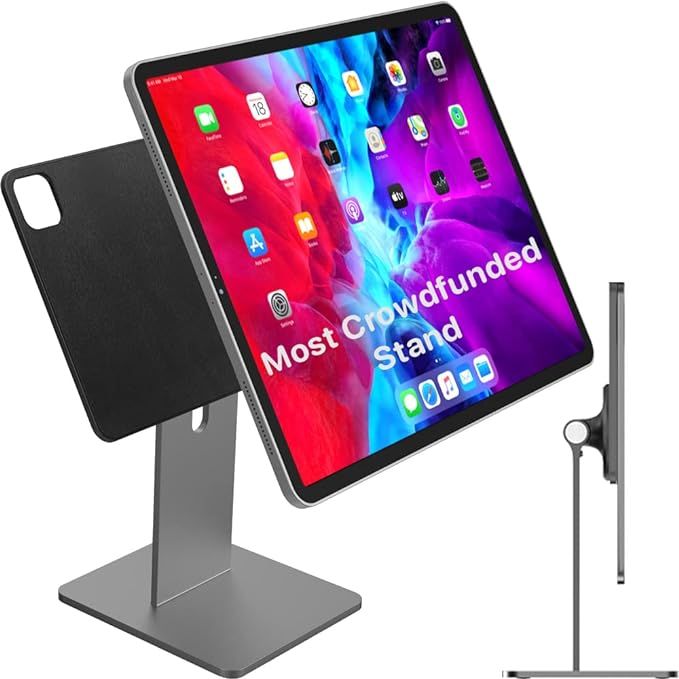 Patented MagFlott V1.0 Premium Magnetic Stand for iPad Pro 12.9” Gray. Succesful Kickstarter Ca... | Amazon (US)