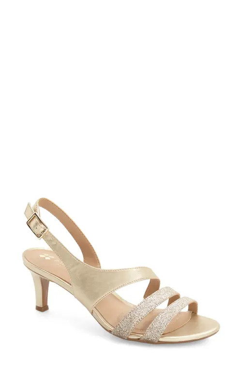 Naturalizer Taimi Slingback Sandal in Gold Pearlized at Nordstrom, Size 4 | Nordstrom