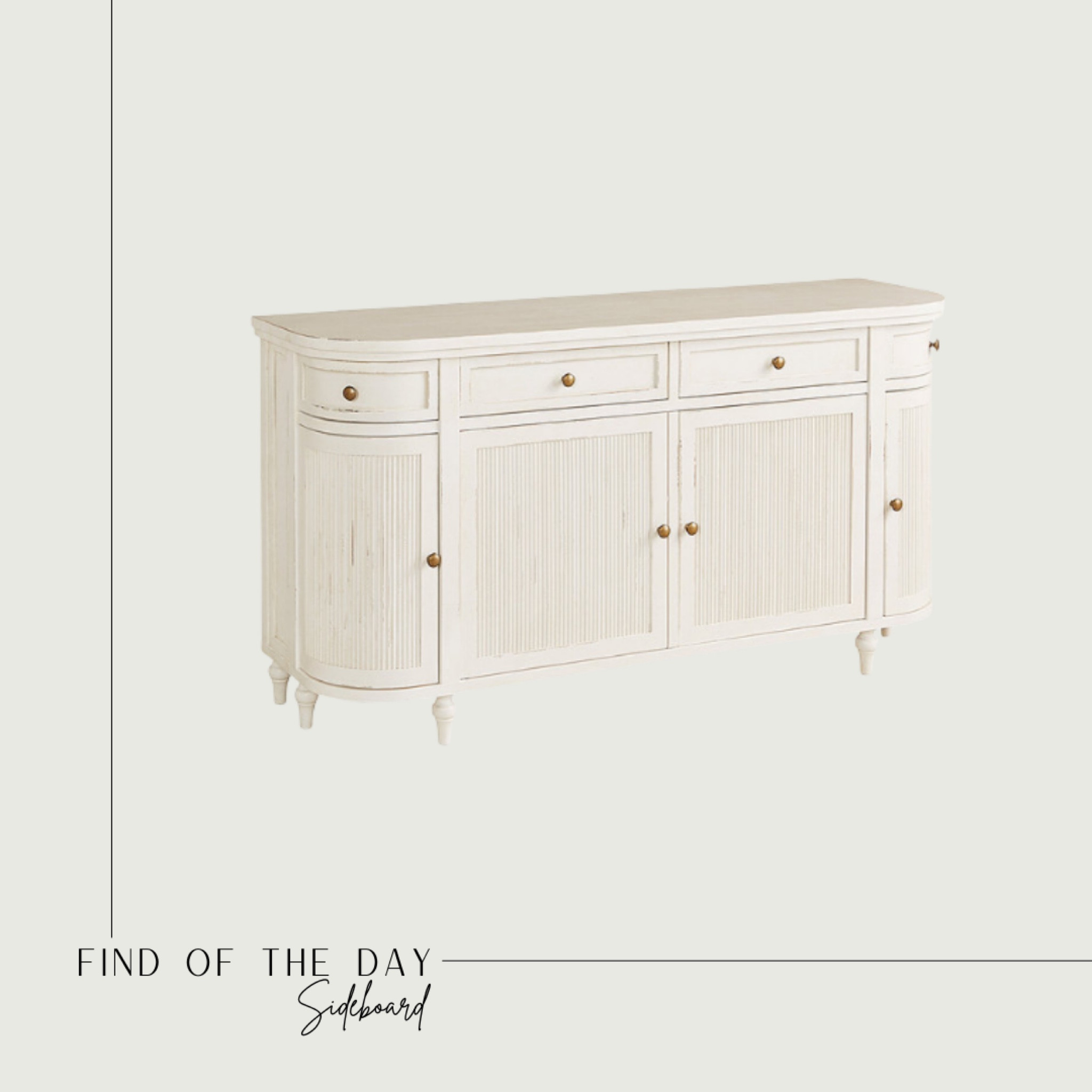 Beautiful sideboard from Ballard Designs. The fluted doors and curves are stunning!

Sideboard, sideboard cabinet, buffet table, flutes doors, curved cabinet, dining room, living room, modern home, coastal style, Ballard designs 

#LTKunder50 #LTKhome #LTKunder100