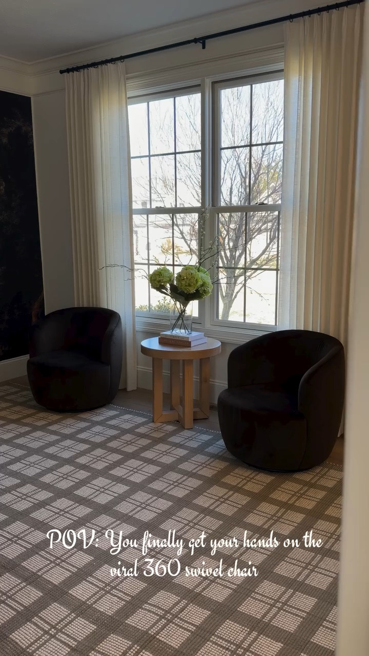 The viral swirl chair in brown is back! 

#viral #ModernOrganicHome #accentchair #instahome #fyp

#LTKHome