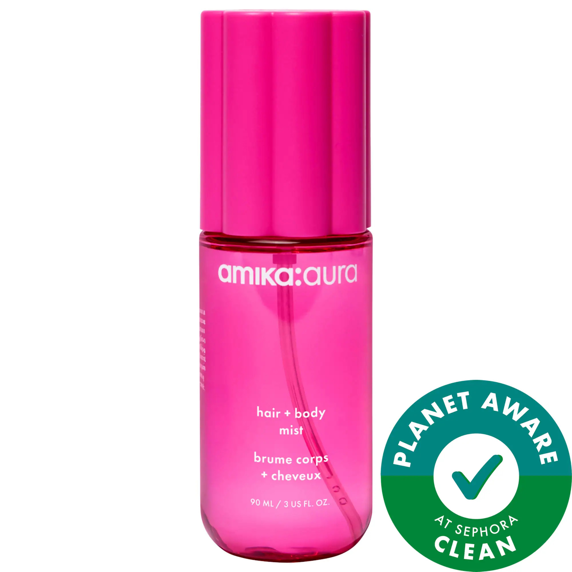 amika:aura Hair & Body Mist with Vanilla and Pink Grapefruit 3 oz/90 mL | Sephora (US)