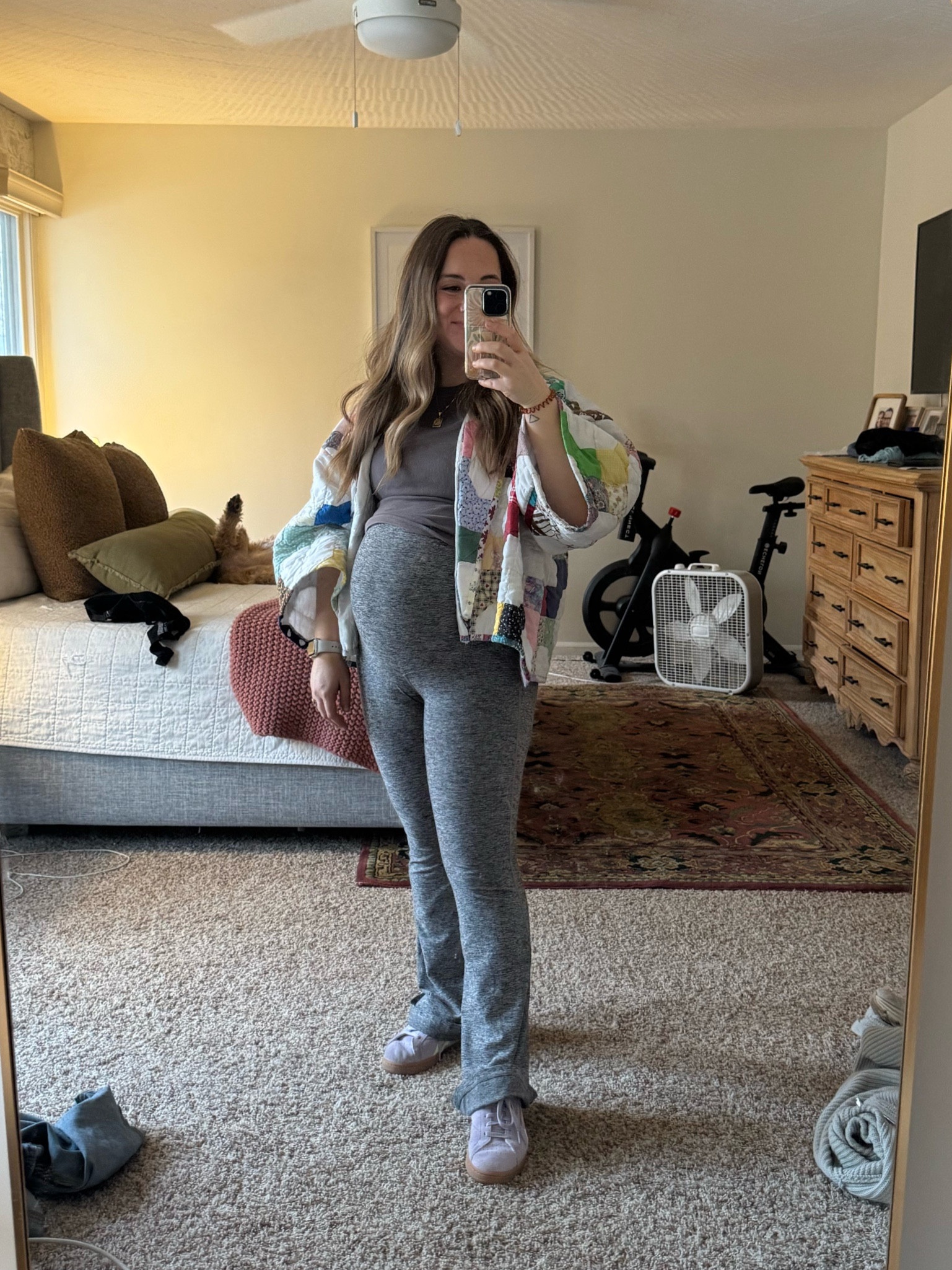 I’m using the bump as an accessory this time around and dressing in a way that makes me feel confident. These pants are from Year of Ours. They don’t sell the exact ones but here are some similar  

#LTKPetite #LTKBump #LTKFamily