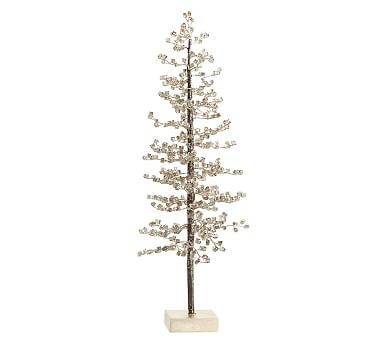 Faceted Mirror Tree, Smoke - Medium 20.5"" | Pottery Barn (US)
