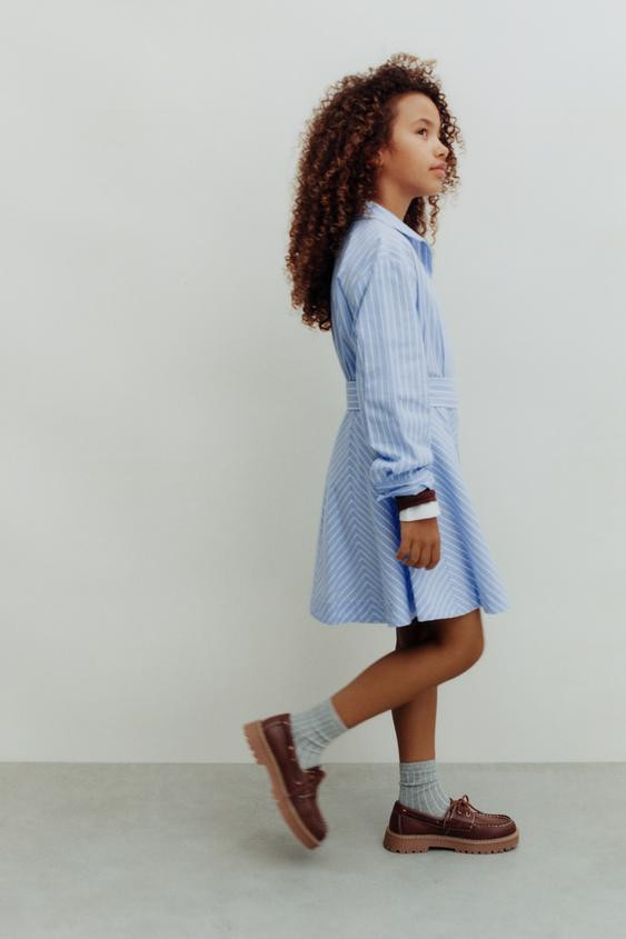 STRIPED SHIRT DRESS | Zara US