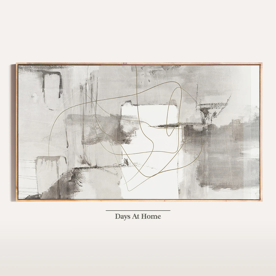 Modern Samsung Frame TV Art, Greige Abstract, Mcgee, Modern, Texture, Neutral, Minimal, Scribble,... | Etsy (US)