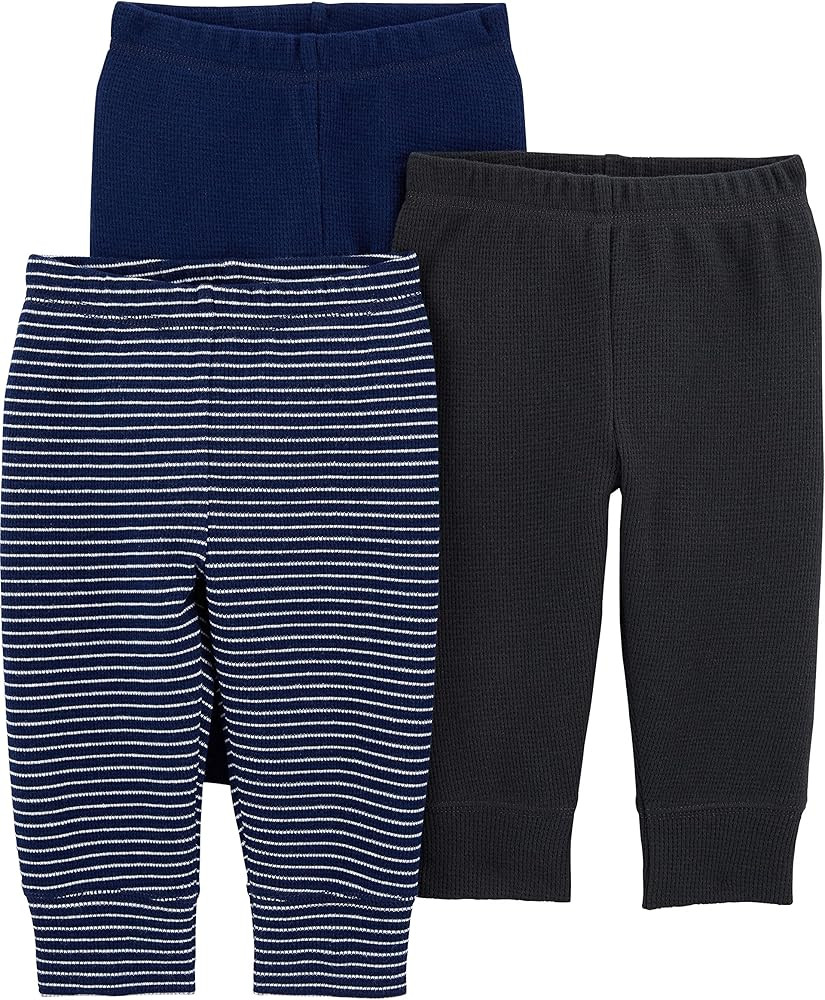 Simple Joys by Carter's Unisex Babies' Thermal Pants, Pack of 3 | Amazon (US)