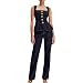 Mandonce Two Piece Denim Set Button Down Denim Vest and Straight Leg Jeans Business Casual Outfits Pants Suit Dressy Casual | Amazon (US)