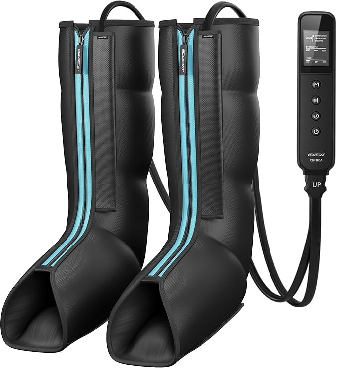 CINCOM Leg Massager for Circulation and Pain Relief, Air Compression Massager for Foot and Leg He... | Amazon (US)