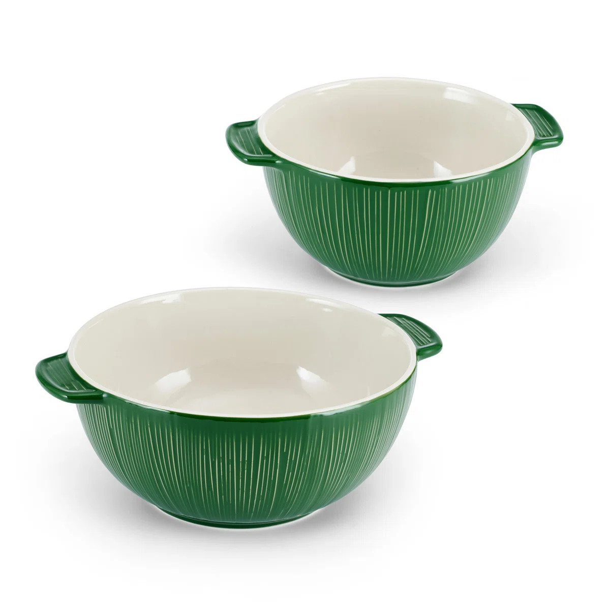 Fitz And Floyd Sicily Serving Bowls, Set Of 2, Green | Wayfair North America