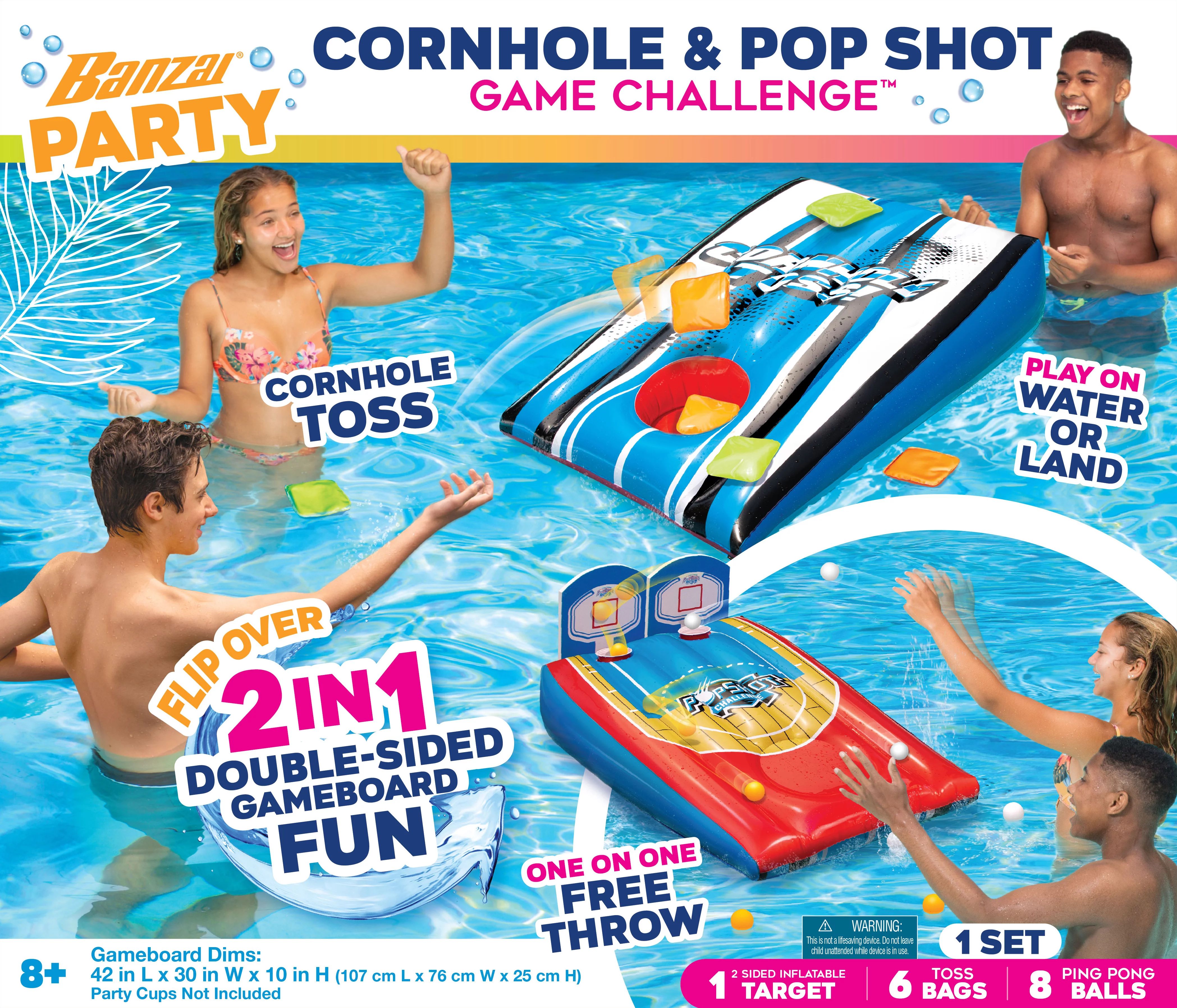 Banzai 2-in-1 Cornhole & Basketball Target Toss Pool Games, Ages 8 and up | Walmart (US)