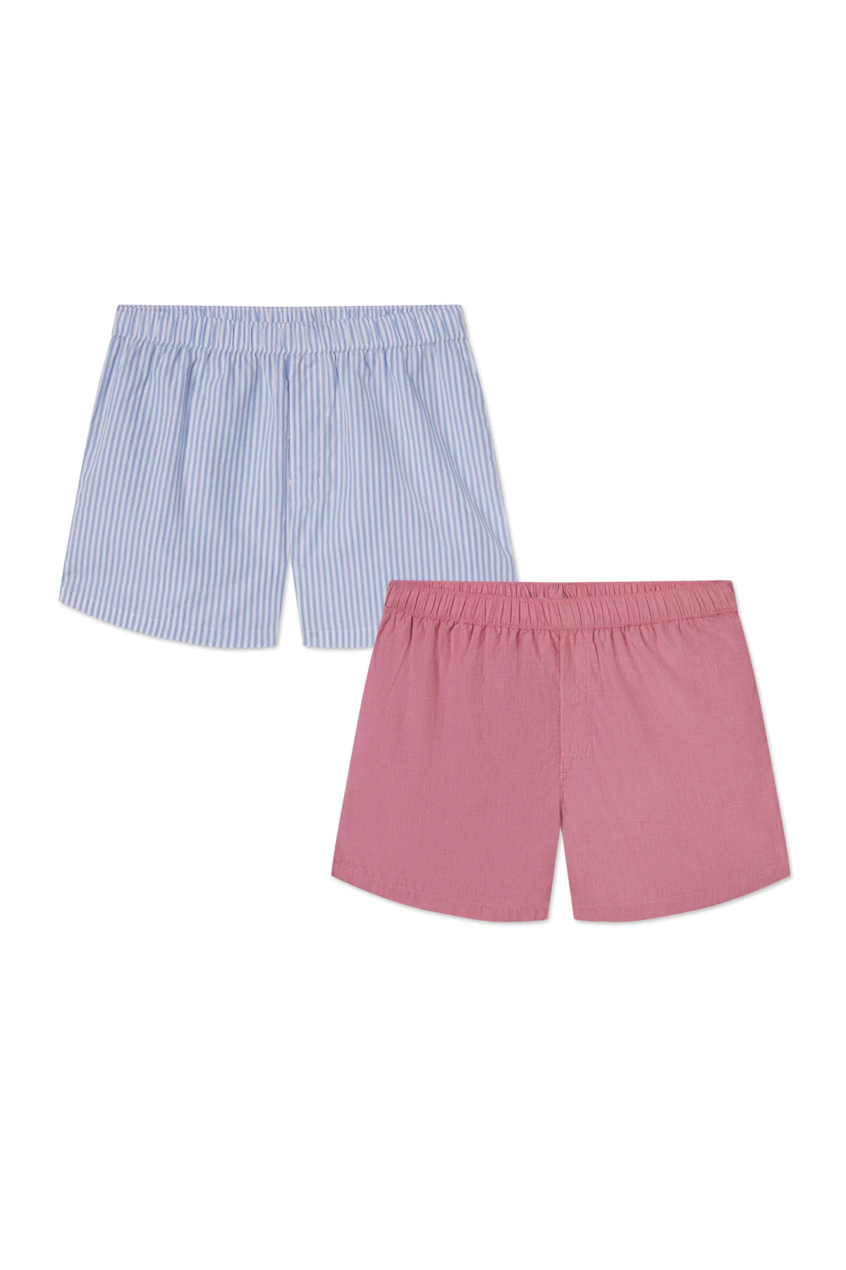 Men's Poplin Boxer Bundle in Oxford Blue Pinstripe | Lake Pajamas