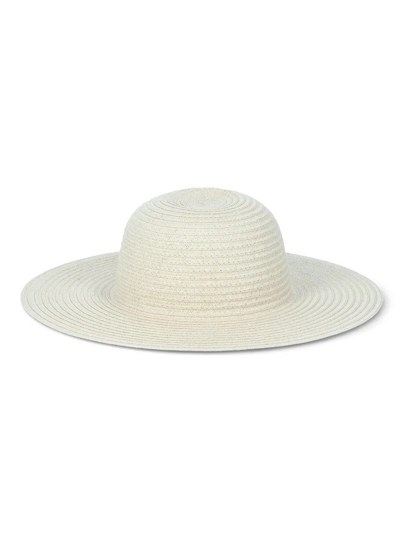 Time and Tru Women\u2019s Floppy Hat, Light Natural, One Size Fits Most | Walmart (US)