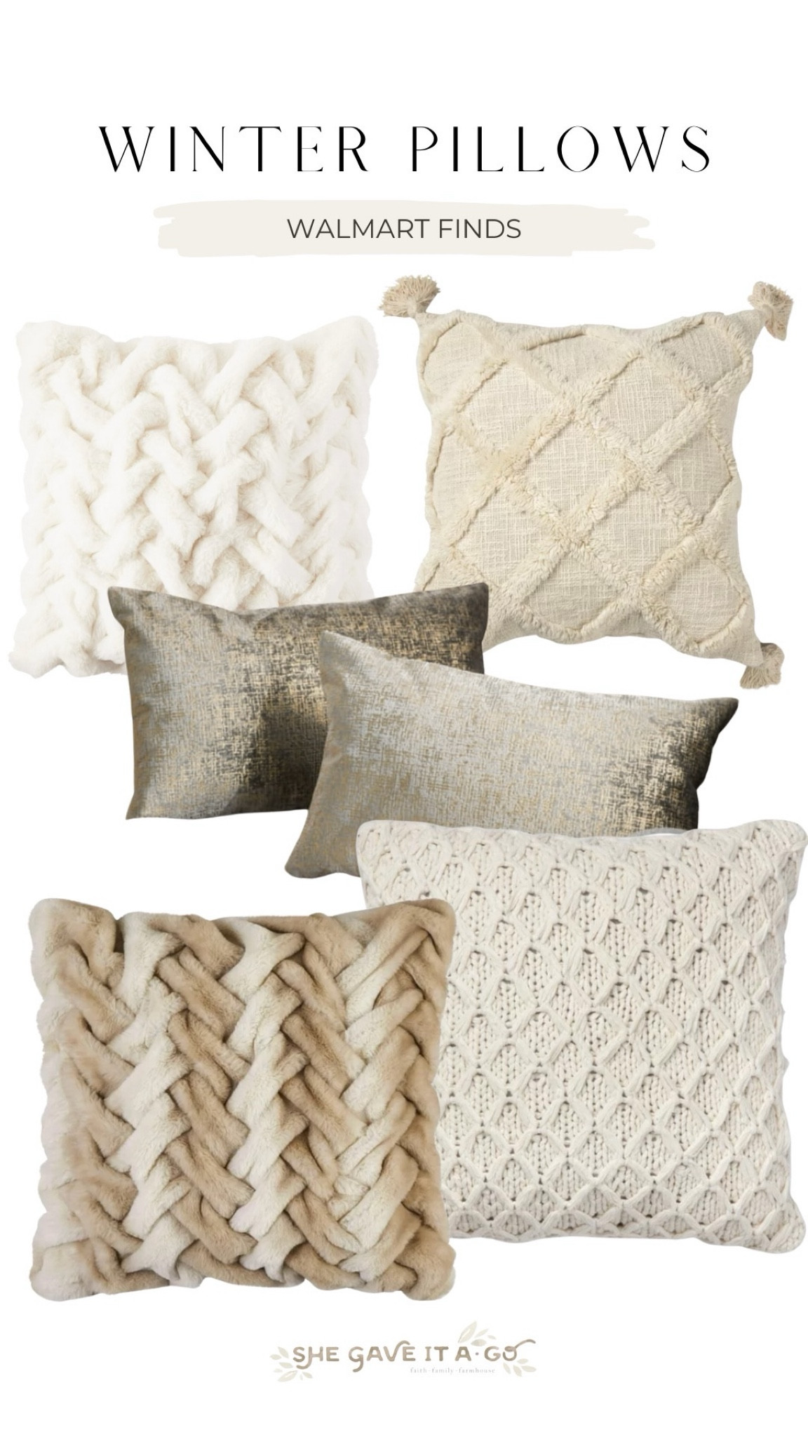 Winter pillows walmart edition!!

#LTKSeasonal #LTKHome #LTKHoliday