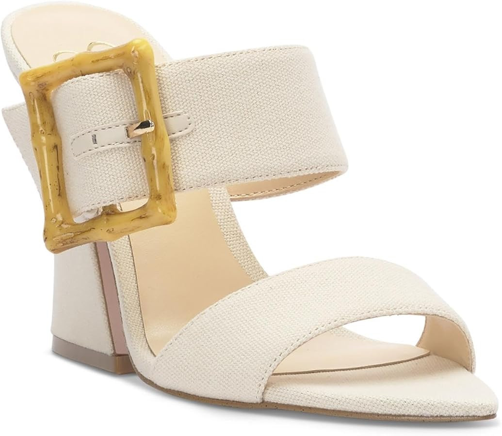 Jessica Simpson Women's Qena Buckle High Heel Sandal Heeled | Amazon (US)