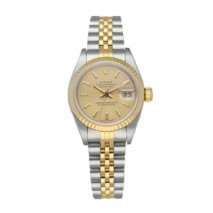 Pre-owned Rolex Datejust Automatic Chronometer Champagne Dial Ladies Watch 69173 CSJ | Jomashop.com & JomaDeals.com