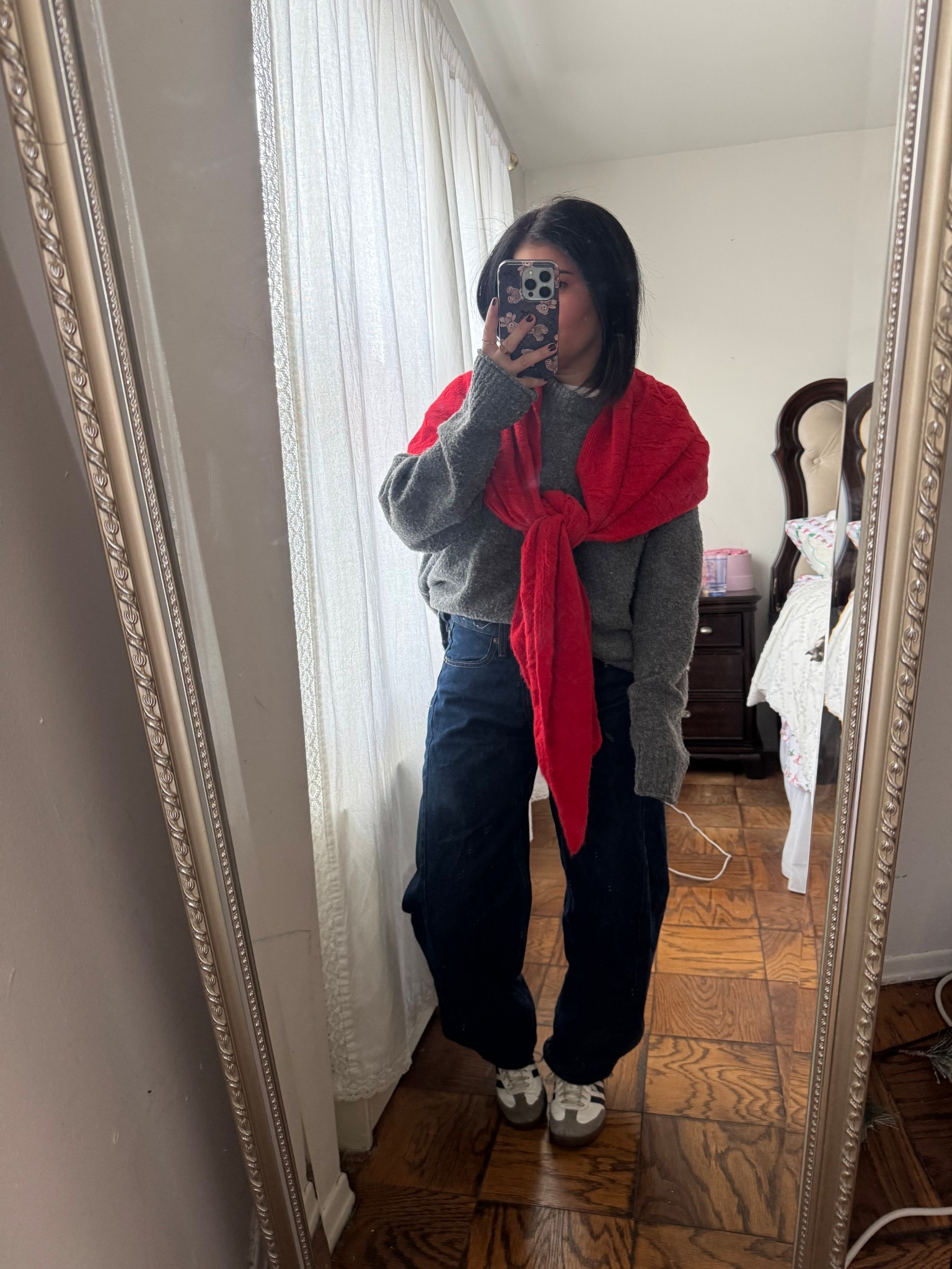 winter outfit inspo - loving triangle scarves this season! 

#LTKootd #LTKHoliday #LTKFindsUnder50