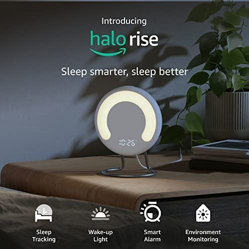 Introducing Amazon Halo Rise - Smart wake light with sleep tracking, alarm clock, and guided medi... | Amazon (US)