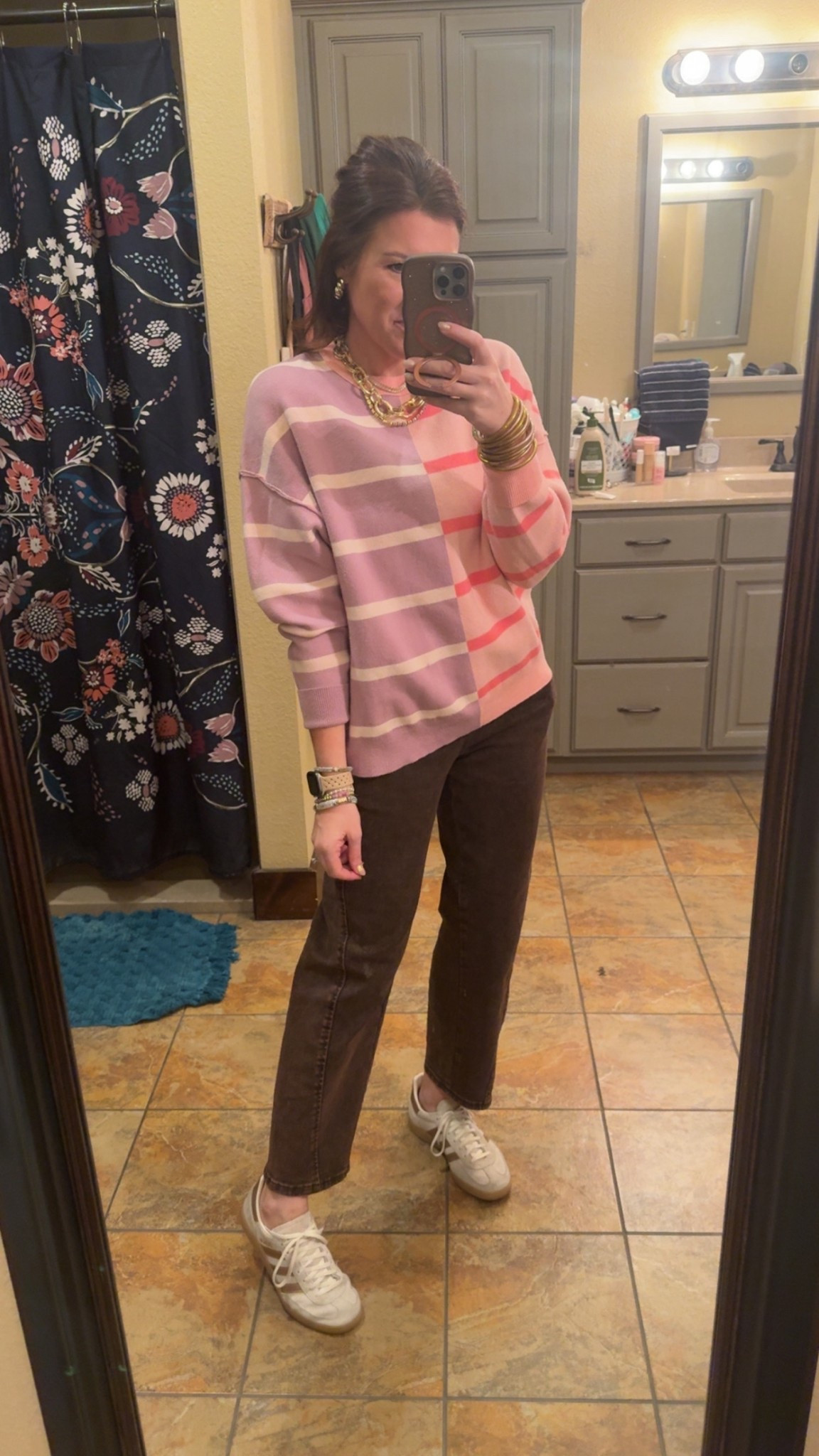 Spring sweaters are a must! Paired with the viral ssmall barrel denim this outfit is a casual win! 

Wearing size small in top, size 4 in bottoms. 

Teacher ootd | casual | spring transition | style inspo | outfit 

#LTKgrwm #LTKOver40 #LTKootd