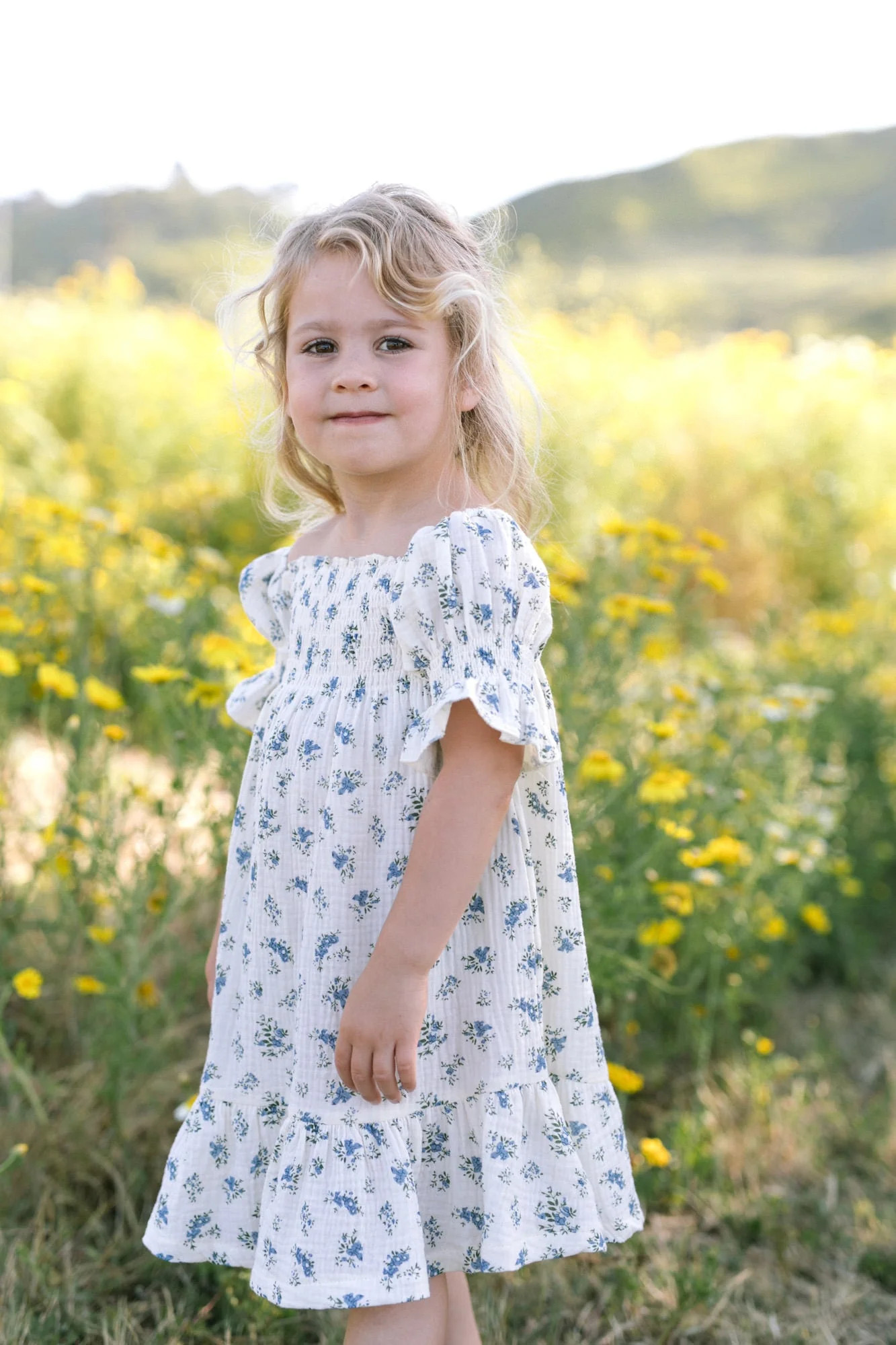 Mini Ezra Smocked Dress | Morning Lavender