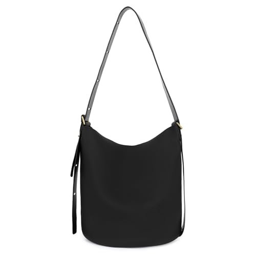 Scarleton Hobo Bucket Shoulder Bag, Travel Purse Handbag, H214201 - Black | Amazon (US)