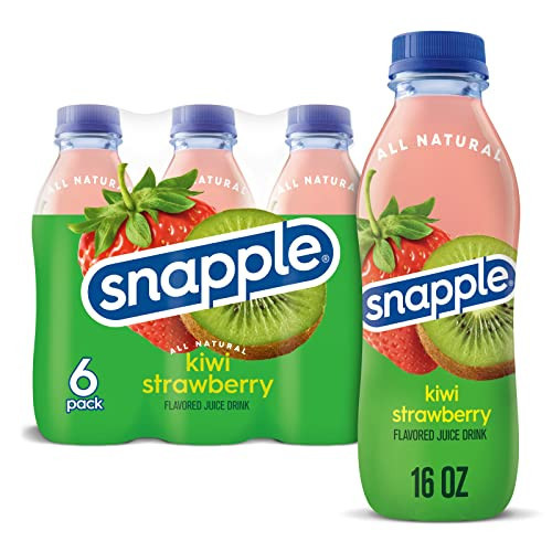 Snapple Kiwi Strawberry, 16 fl oz recycled plastic bottle, 6 pack | Amazon (US)