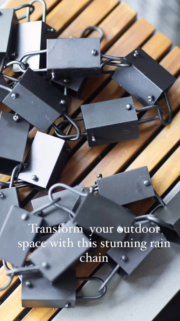 Add a touch of elegance to your outdoor space with this beautiful rain chain. Not only does it collect rainwater in style, but it also creates a calming, soothing sound as water flows down. A perfect way to enhance your garden or porch while reducing runoff. Available now as part of Amazon's Big Deal Days – today and tomorrow only. Don’t miss out!