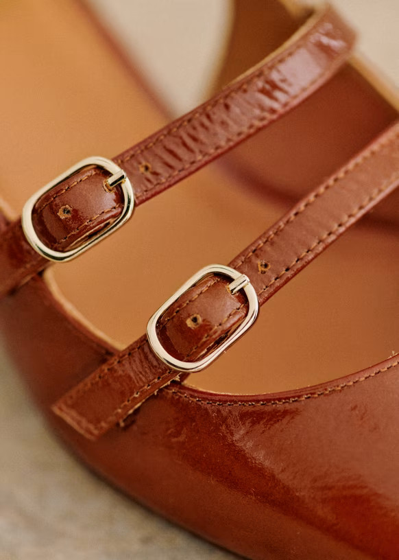 Paula Babies - White lacquer - Patent goatskin leather - Sézane | Sezane Paris - US