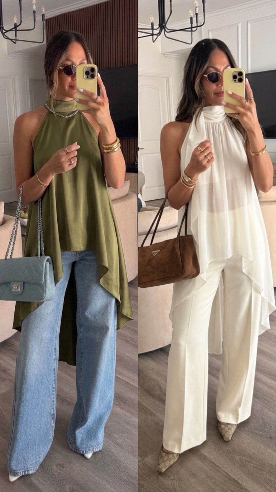 THIS OR THAT? 🤍💚 wearing small in tops

#LTKgrwm #LTKootd #LTKU