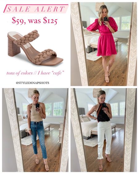 My braided heels are on major sale!! $59, was $125. Several colors and very comfy. I got my regular size, but size up half if between sizes 

closet staple, neutral heels 

#LTKshoecrush #LTKsalealert #LTKunder100