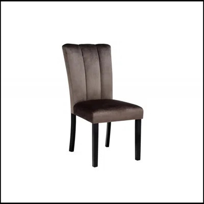 Cedar Brown Velvet Dining Chairs (Set of 2) Luxurious and Comfortable Seating for Elegant Dining Rooms | Wayfair North America