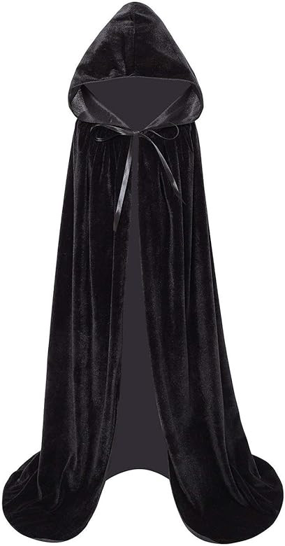 Makroyl Kids Velvet Cloak Cape With Hooded For Halloween Christmas Cosplay Costumes | Amazon (US)