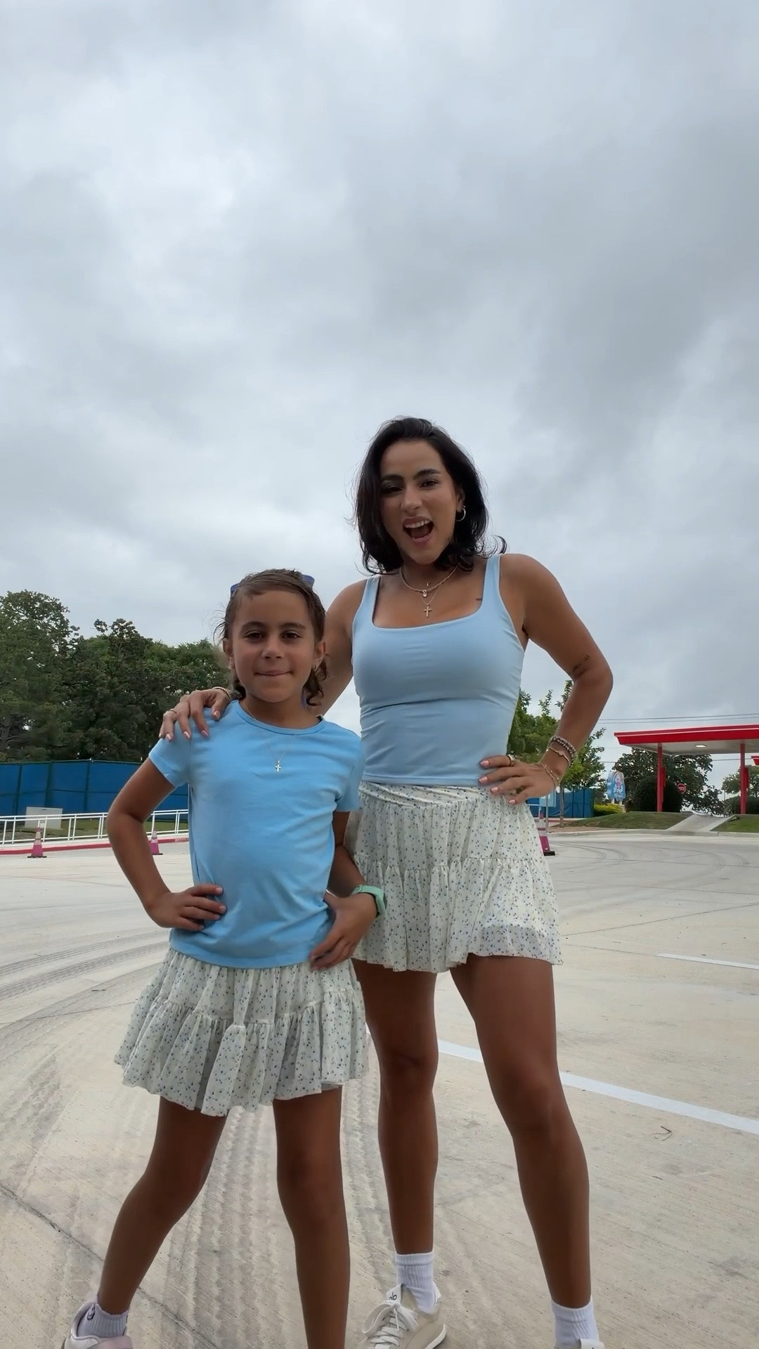 Mommy and me matching outfits 🫶🏼 I’m weeding size XS skirt, small top @Target #ad #target 

Summer outfit, vacation outfit, petite, mommy and me

#LTKootd #LTKKids #LTKPetite
