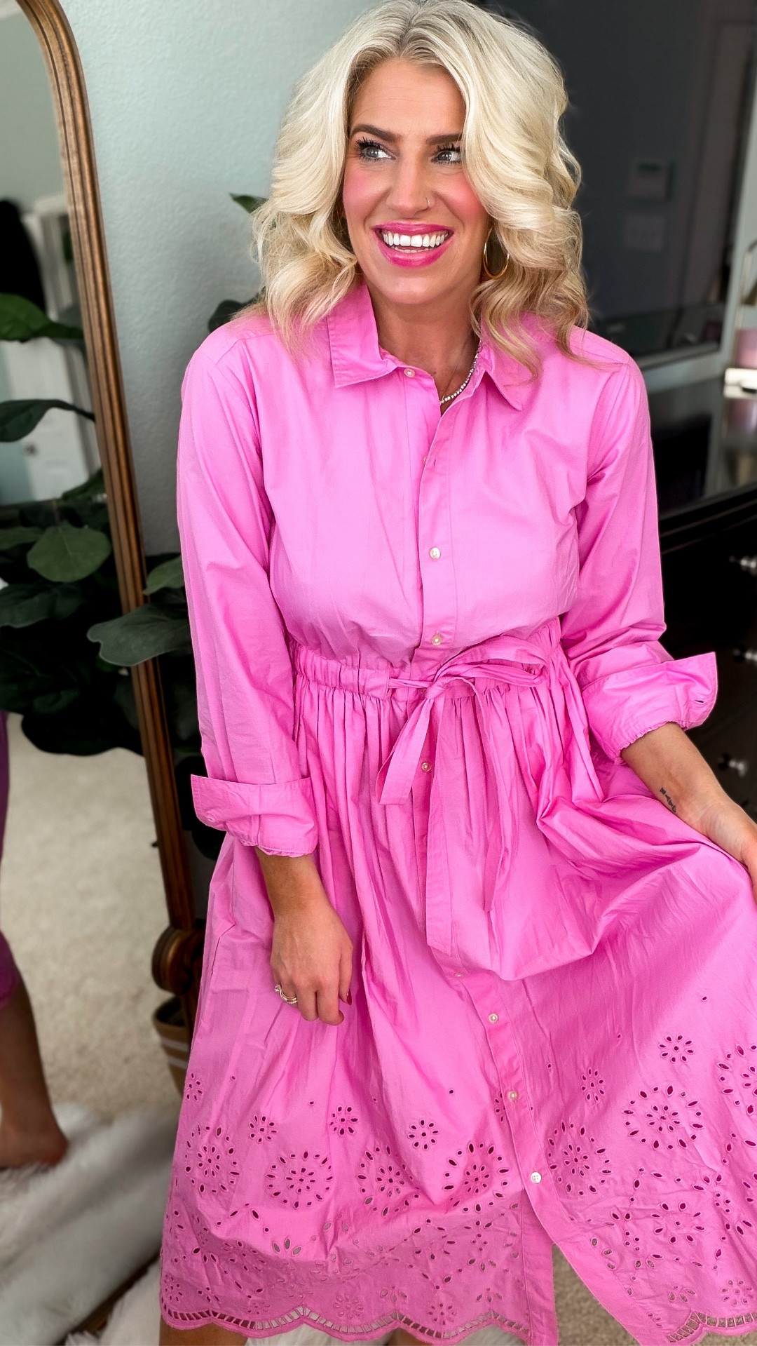 Walmart spring haul 
Tuckernuck look for less 
Cotton eyelet maxi shirt dress 
Ties at waist and functional buttons 
Fits ttts and wearing a small
Comes in 4 colors 
Under $40 
Spring outfit
Easter dress

#LTKOver40 #LTKWorkwear #LTKootd