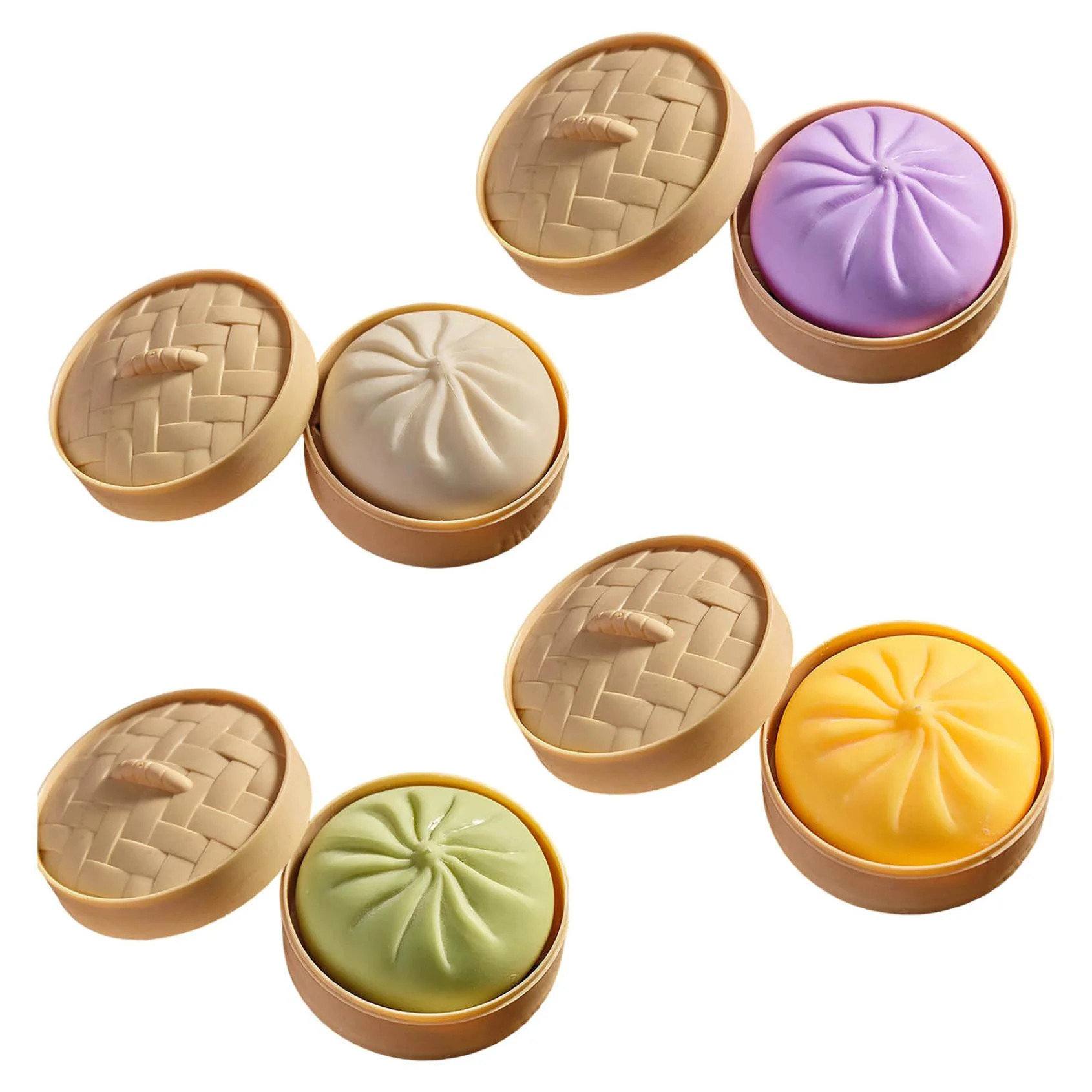 Vsontor 4Pcs Giant Glitter Dumpling, Giant Dumpling Squishy, Mega Rainbow Dumplings, Cute Anxiety... | Walmart (US)