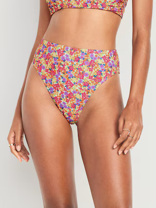 Extra High-Waisted French-Cut Bikini Swim Bottoms | Old Navy (US)