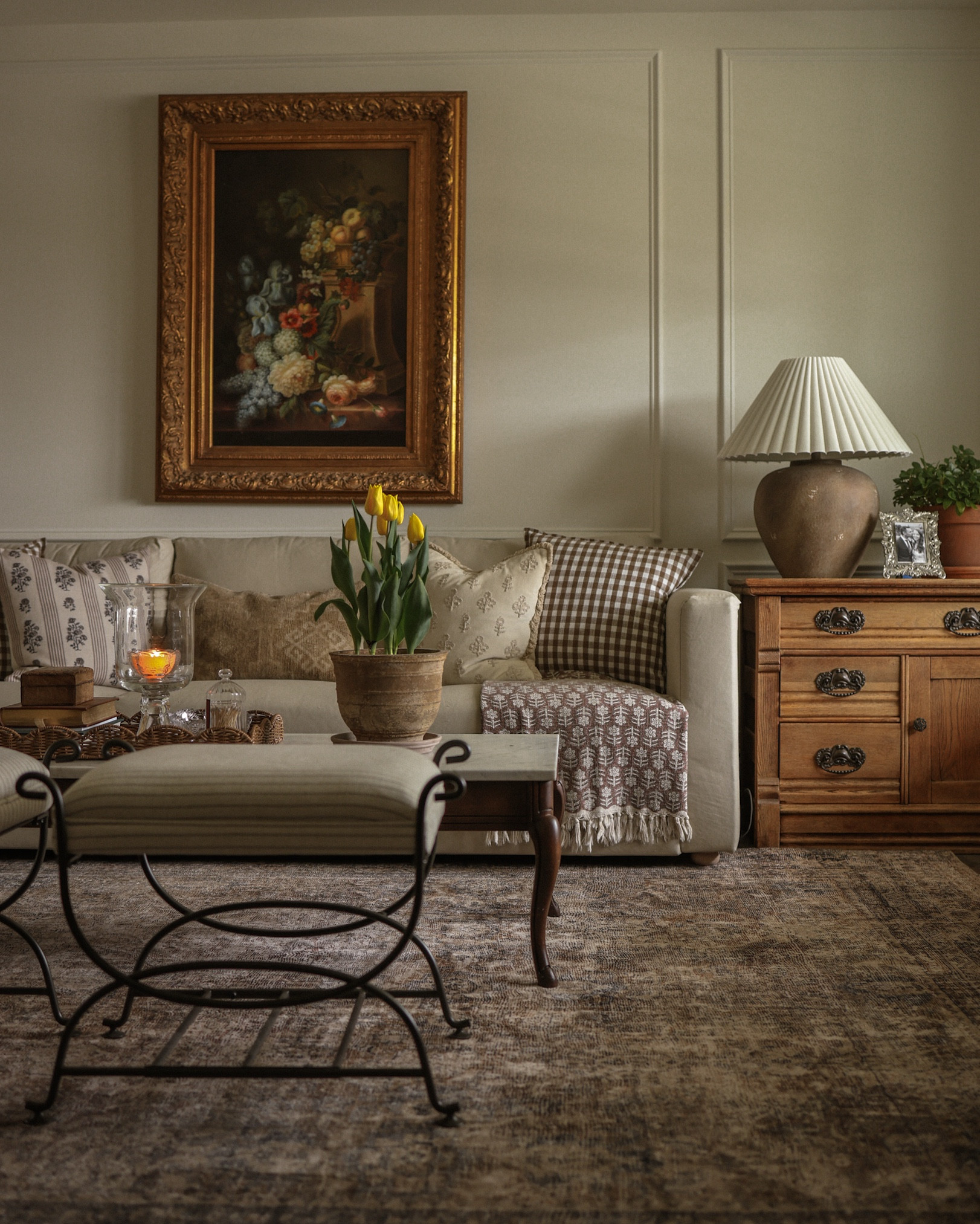 Warm and cozy collected living room 

#LTKHome