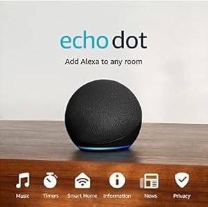 Echo Dot (5th Gen, 2022 release) | With bigger vibrant sound, helpful routines and Alexa | Charco... | Amazon (US)