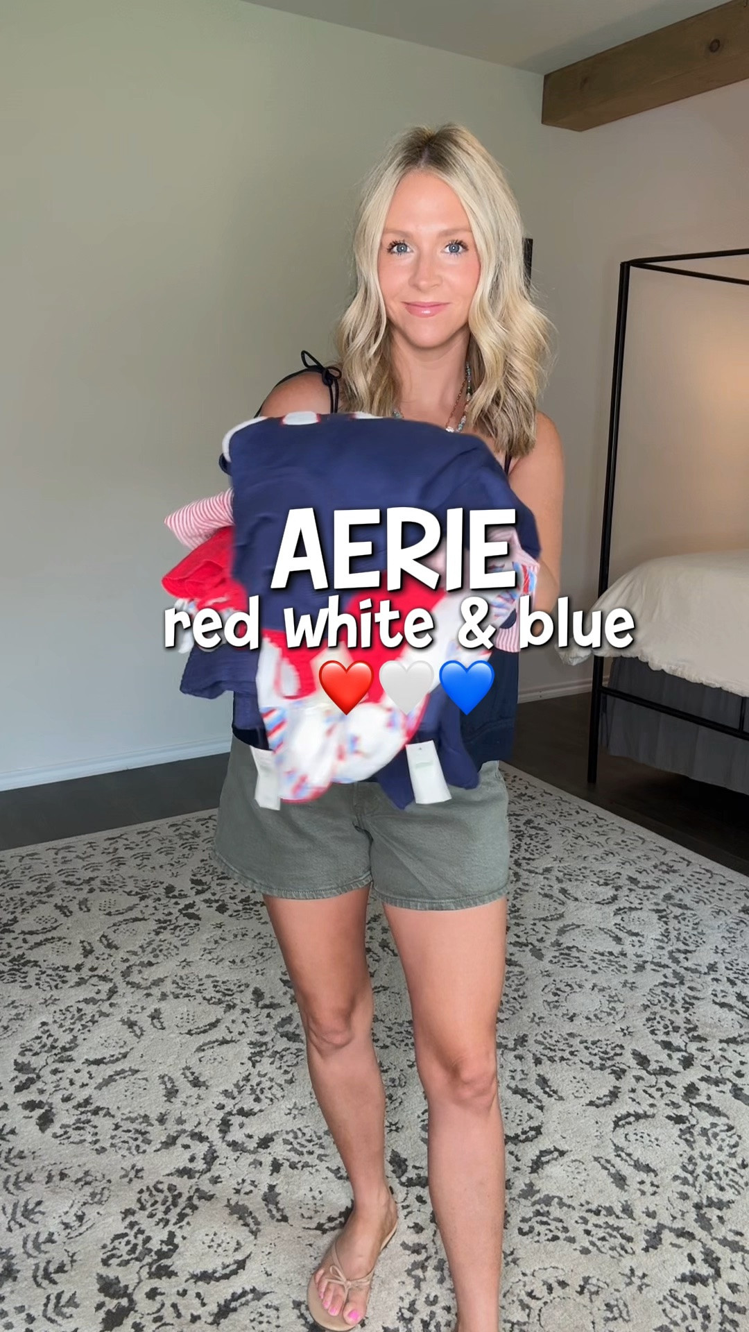 AERIE red white and blue looks! ❤️🤍💙
