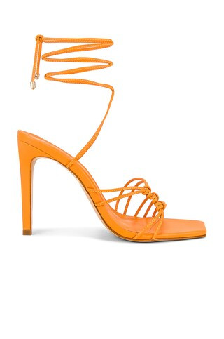 Schutz Sirena Heel in Bright Tangerine from Revolve.com | Revolve Clothing (Global)