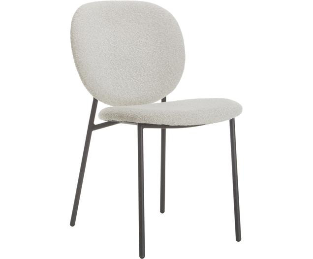 Bouclé-Polsterstühle Ulrica in Cremeweiß, 2 Stück | WestwingNow EU