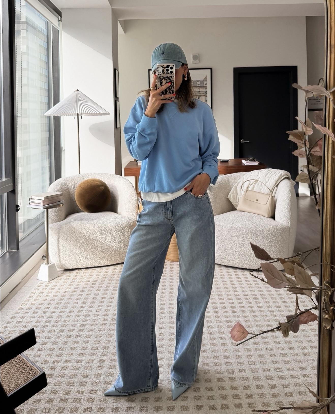 Keeping it monochrome with my fav crewneck💙 use code SPRING20 on Shopbop to get the look!

#LTKTravel #LTKSaleAlert #LTKootd