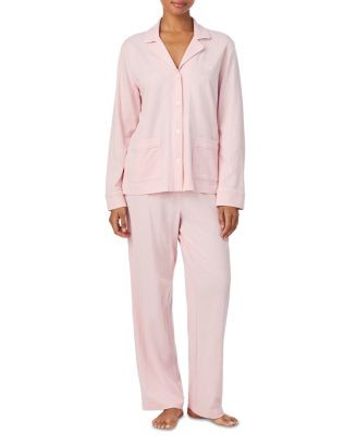 Jacquard Lounge Notch Collar Long Pajama Set | Bloomingdale's (US)