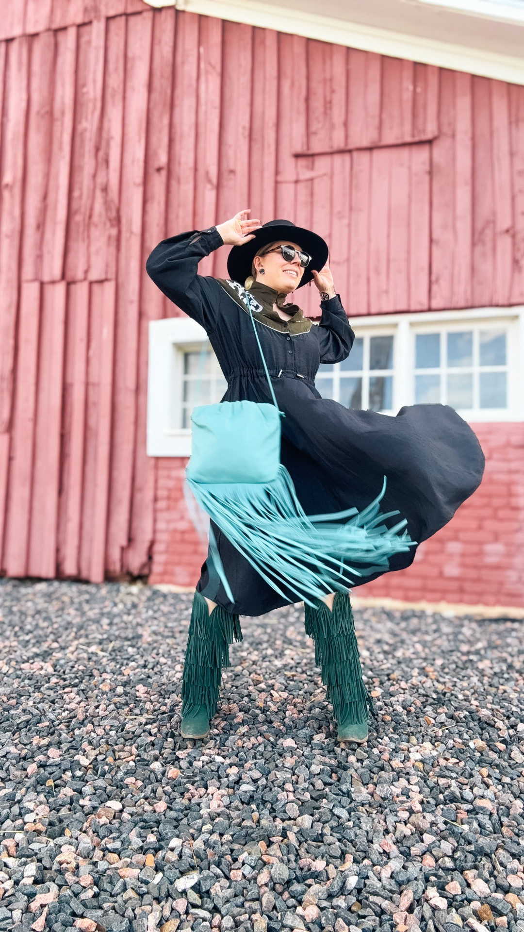 Look 1 - Desert Dust 🌵 
A curated capsule series

Kicking off my new series: Desert Dust 🌵✨

This one feels especially close to home - it plays with the imagery of classic Western movies while nodding to my own roots in the West. My pioneering ancestors left behind stories, wardrobes, and decor that shaped the way I think about style, and I wanted to reimagine those textures and details through a playful, modern lens. We start with a dramatic version of the aesthetic as I know it, and might get wilder as the series goes on. 👀 

Desert Dust is my take on the Wild West - mixed with bold color, a touch of preppy polish, and a lot of fun.

Dress - Stella Jean
Bag - Botega Veneta 
Boots - Dingo
Earrings - Hermes
Hat - Hats N Roses (similar linked from the brand)
Bracelet - Tory Burch
Sunglasses - Tom Ford (linked)
Ring - Rocksbox

#DesertDustCapsule #WesternStyle #CapsuleWardrobe #PreppyWestern #WesternChic #DesertStyle #RalphLaurenVibes #WesternInspired #StyleCapsule