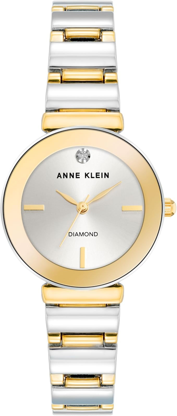 Anne Klein Women's Genuine Diamond Dial Bracelet Watch | Amazon (US)