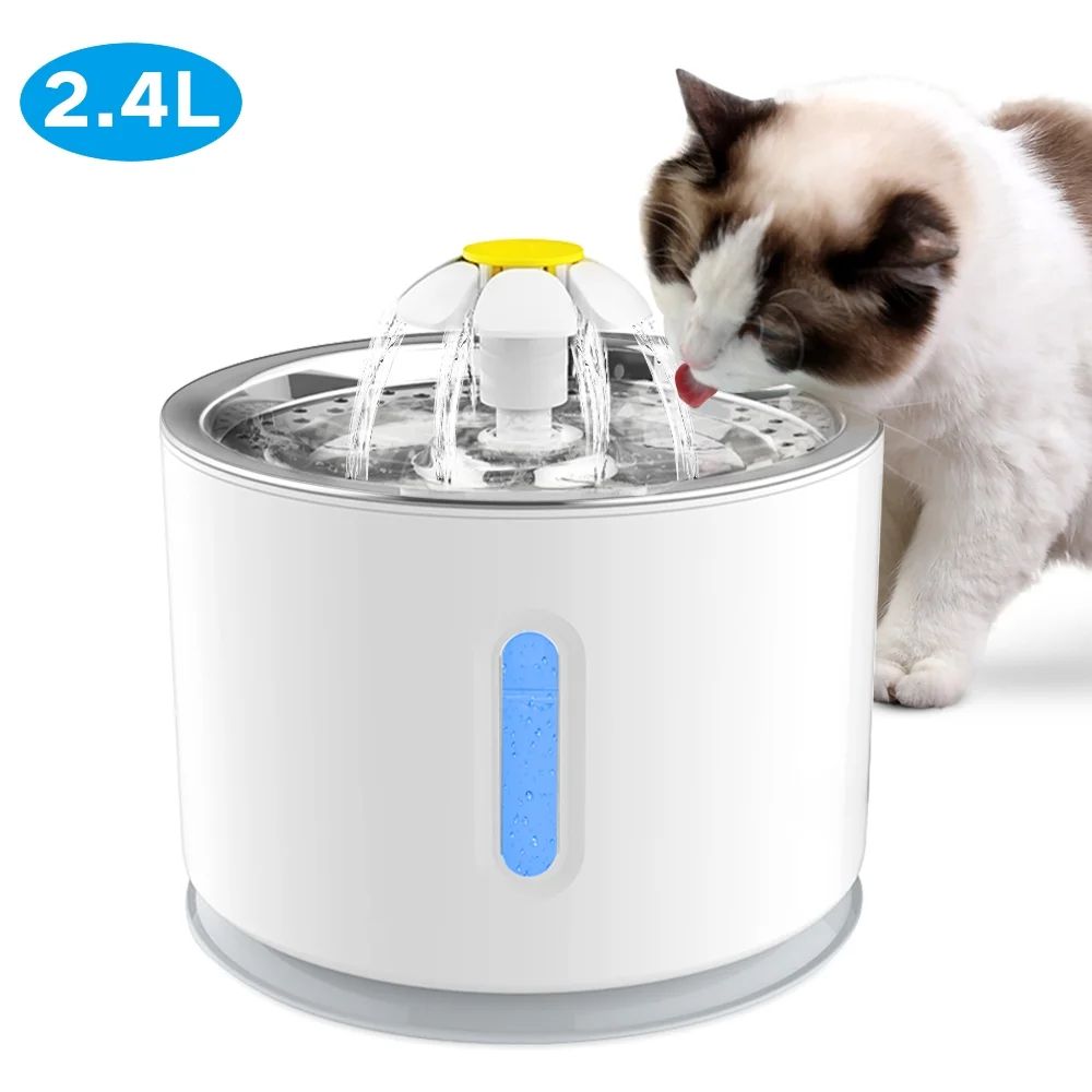 Pet Fountain,Cat Water Fountain, Automatic Water Dispenser for Cats and Dogs, Circulating Filtrat... | Walmart (US)