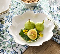 Figural Blossom Stoneware Serving Bowl | Pottery Barn (US)